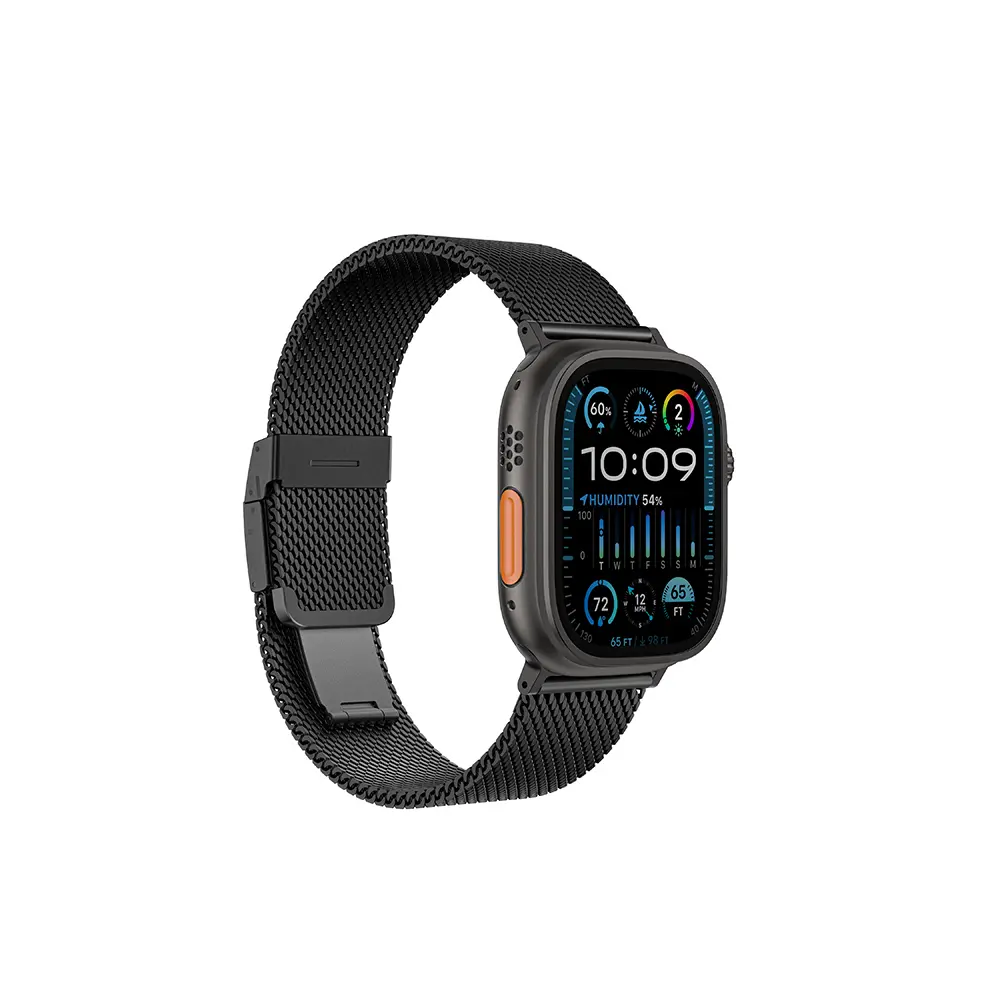 Apple Watch 46 mm Metal Hasır Kordon - Amazingthing Titan Premium