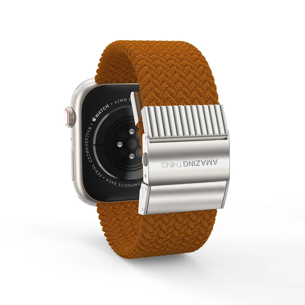 Apple Watch 46 mm Örgü Sport Kordon - Amazingthing Titan Weave