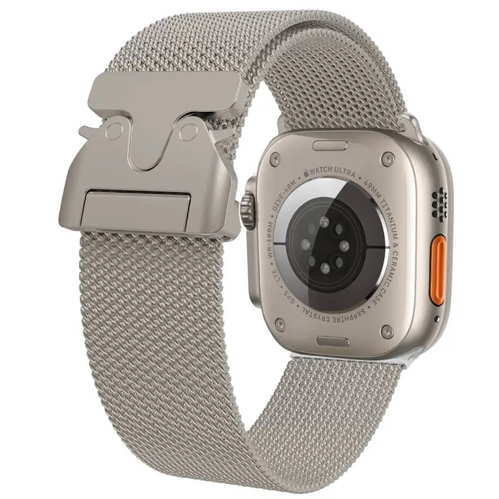 Apple Watch 42 mm Metal Hasır Kordon - Zore KRD-25