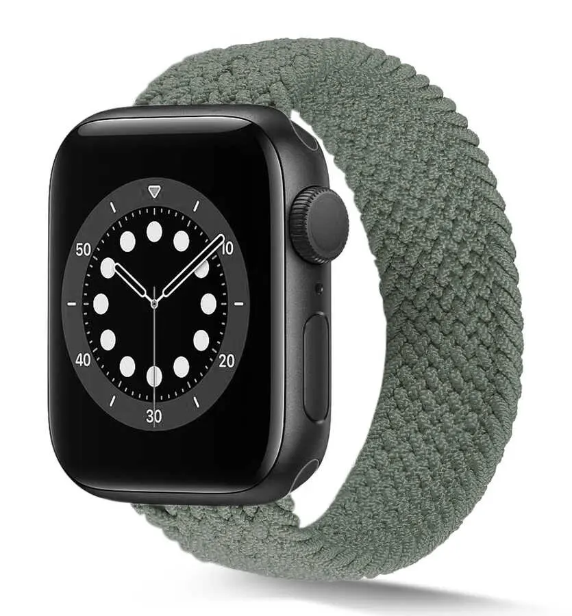 Apple Watch 38 mm Hasır Örgü Saat Kordonu - Zore KRD-38