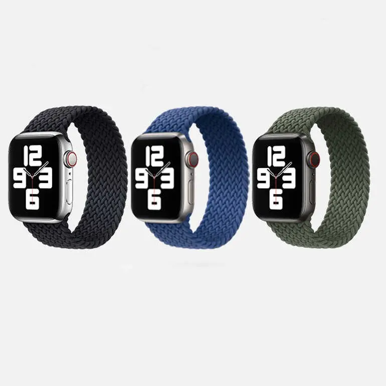 Apple Watch 38 mm Hasır Örgü Kordon - Zore KRD-32 Medium