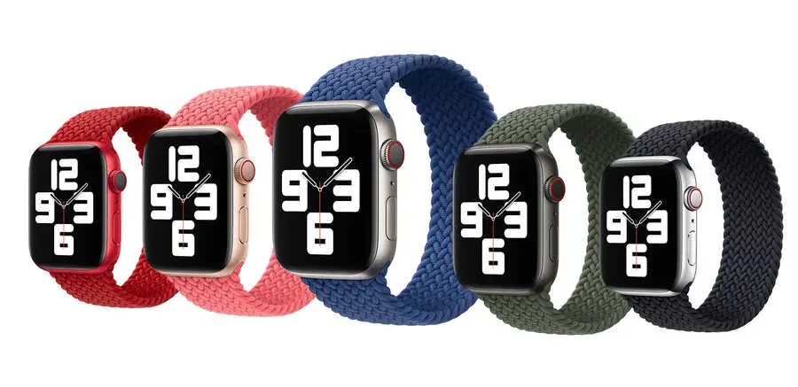 Apple Watch 38 mm Örgü Solo Loop Kordon - Wiwu Braided Medium