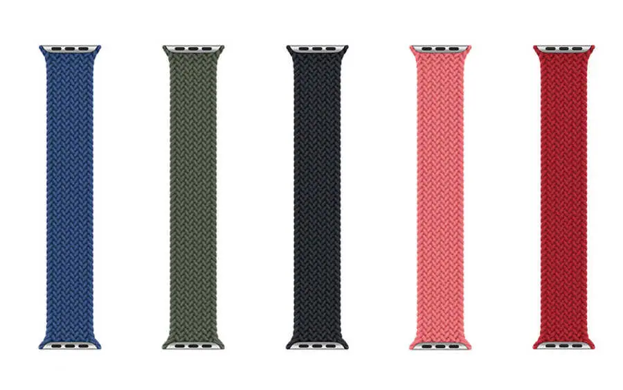Apple Watch 38 mm Örgü Solo Loop Kordon - Wiwu Braided Small