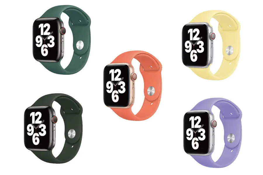 Apple Watch 38 mm Silikon Spor Kordon - Wiwu Sport Band
