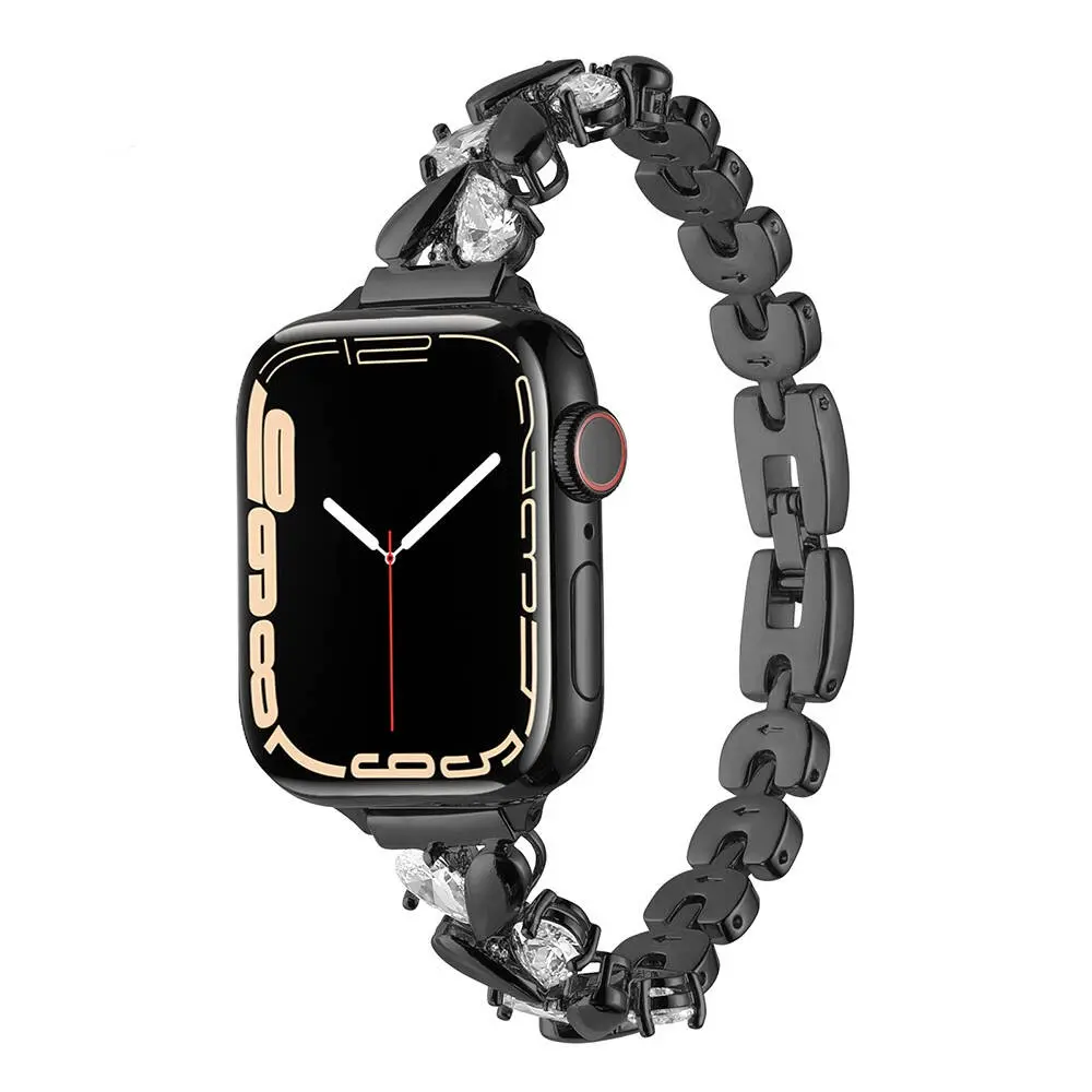 Apple Watch 38 mm Uyumlu Metal Saat Kordonu - Zore KRD-103