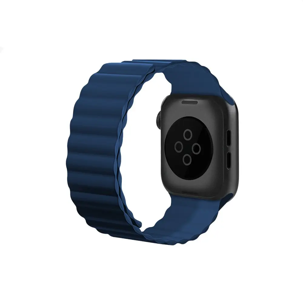 Apple Watch 44 mm Manyetik Silikon Kordon - Raptic