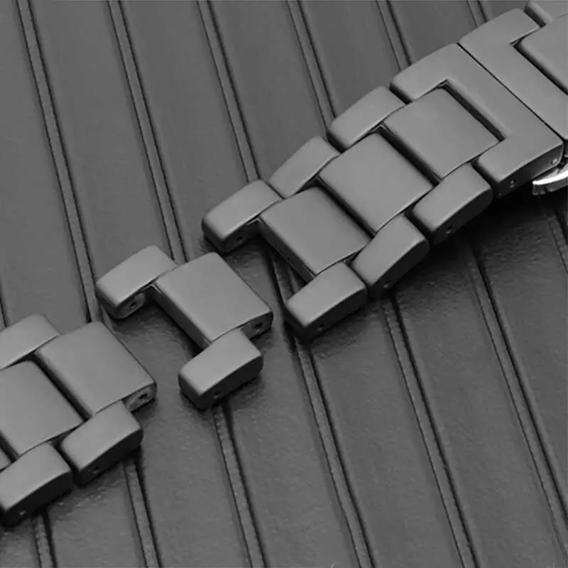Apple Watch 44mm Mat Seramik Kaplama Metal Kordon - Zore