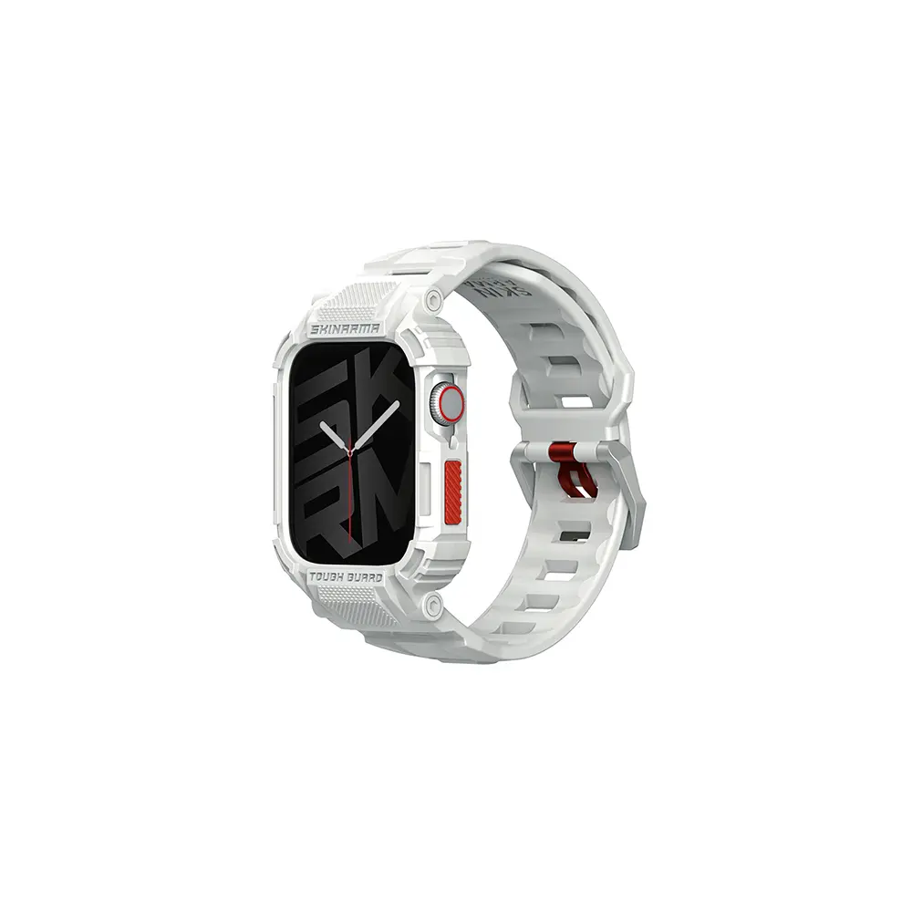 Apple Watch 44 mm TPU Kasa Koruyucu ve Silikon Kordon - Skinarma Mecha