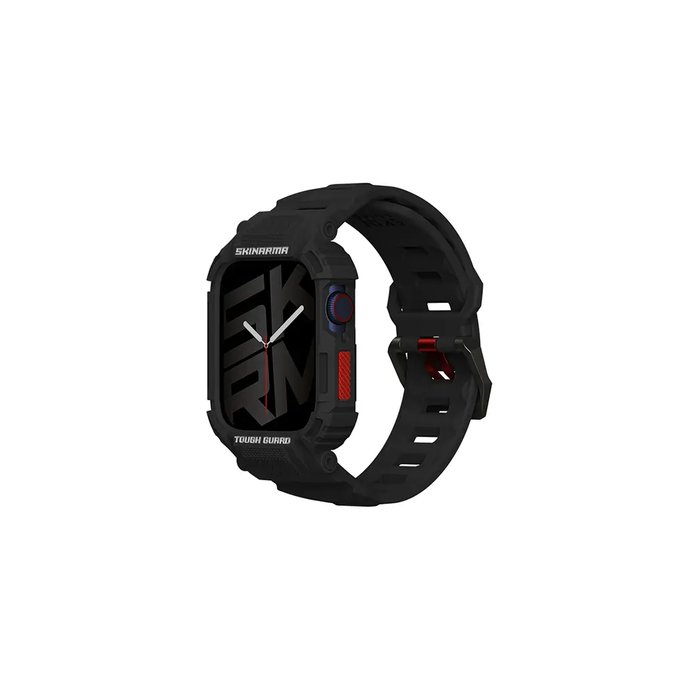 Apple Watch 44 mm TPU Kasa Koruyucu ve Silikon Kordon - Skinarma Mecha