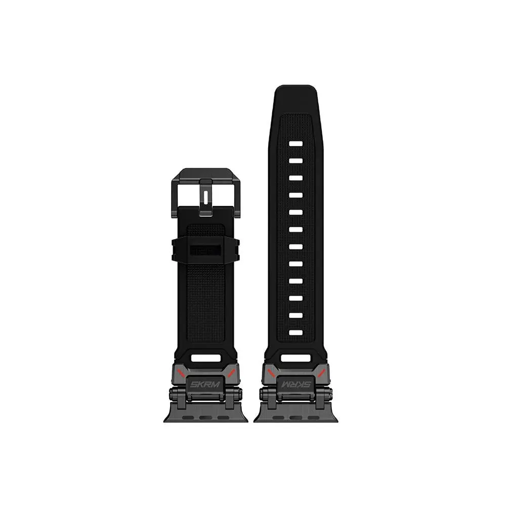 Apple Watch 44 mm Delikli Silikon Kordon - Skinarma Titon Serisi
