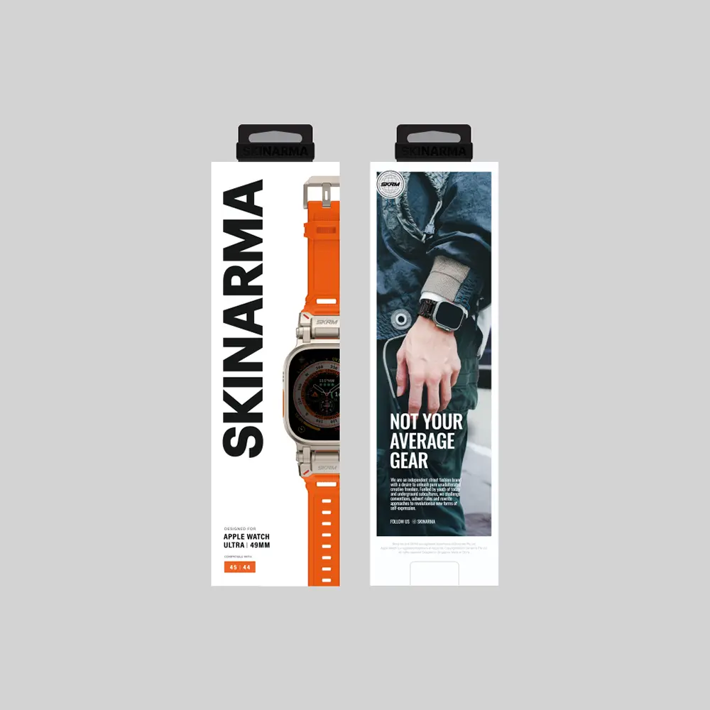 Apple Watch 44 mm Delikli Silikon Kordon - Skinarma Titon Serisi
