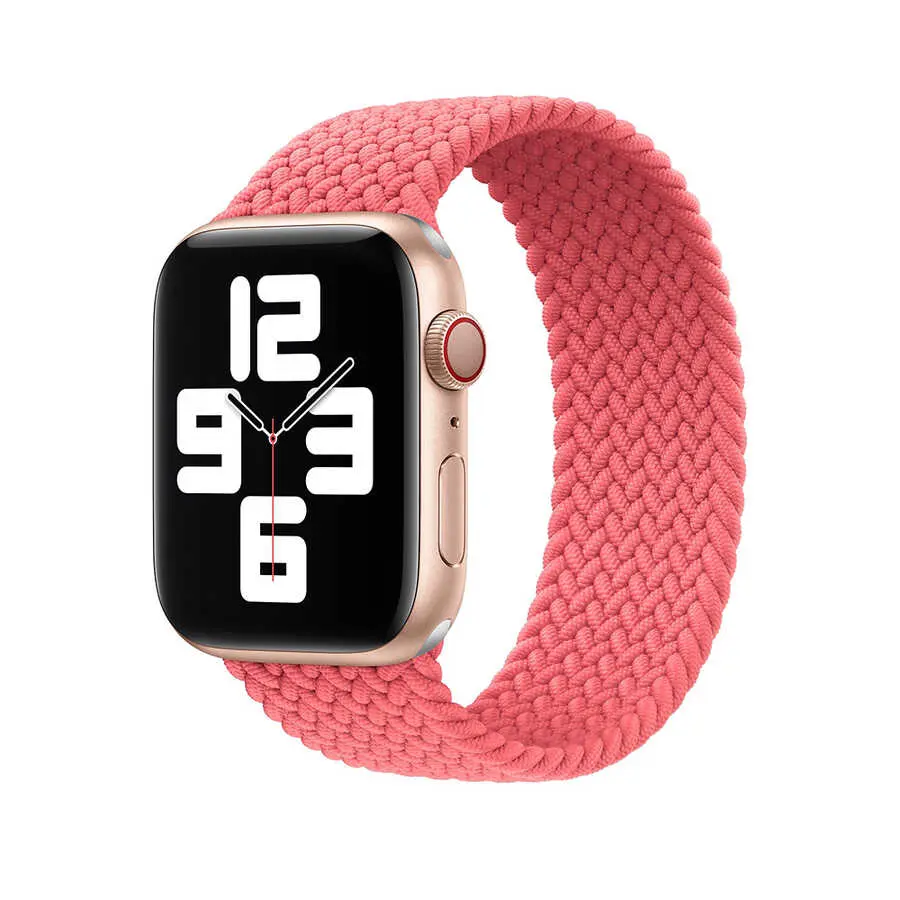 Apple Watch 44 mm Braided Solo Loop Kordon - Wiwu Medium