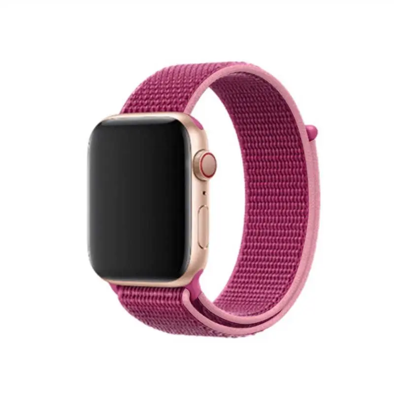 Apple Watch 44mm Uyumlu Naylon Örgü Saat Kordonu - Zore KRD-03