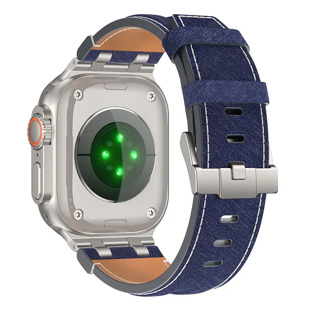Apple Watch 44mm Kot Kumaş Kordon - Zore KRD-153