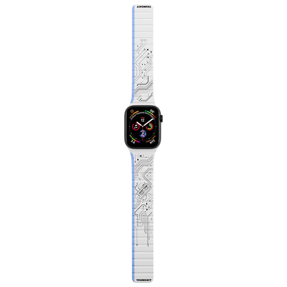 Apple Watch 40 mm Manyetik Tak Çıkar Silikon Kordon - Youngkit Technological