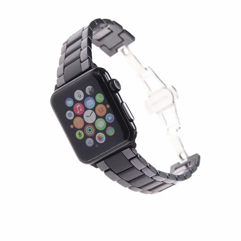 Apple Watch 40 mm Seramik Kaplama Metal Kordon - Zore