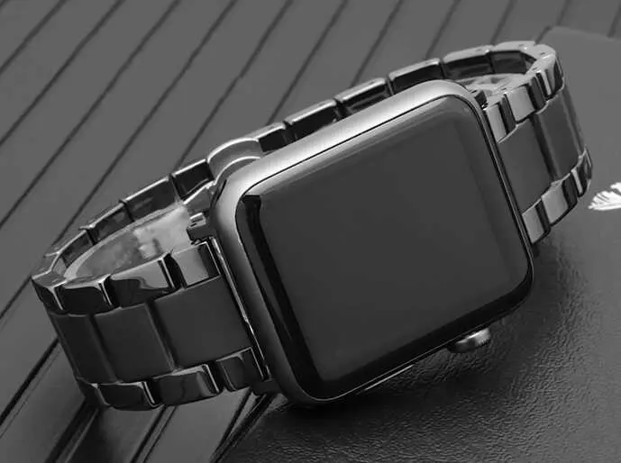 Apple Watch 40 mm Seramik Kaplama Metal Kordon - Zore