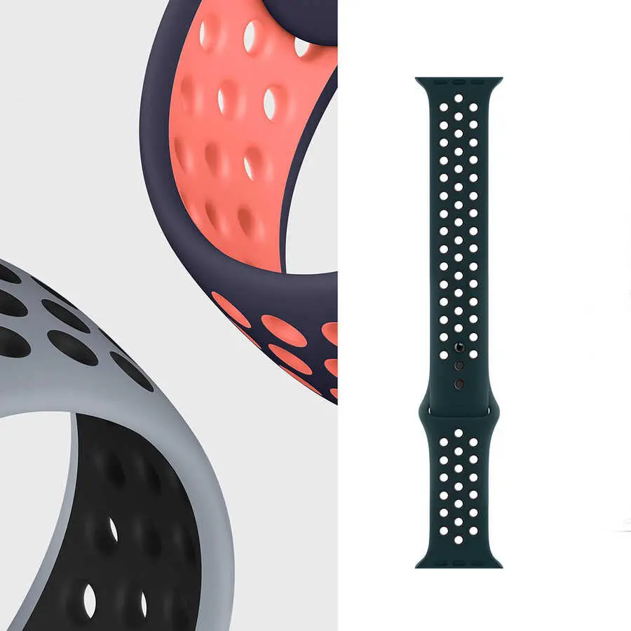 Apple Watch 40 mm Silikon Spor Kordon - Wiwu Dual Color Sport Band