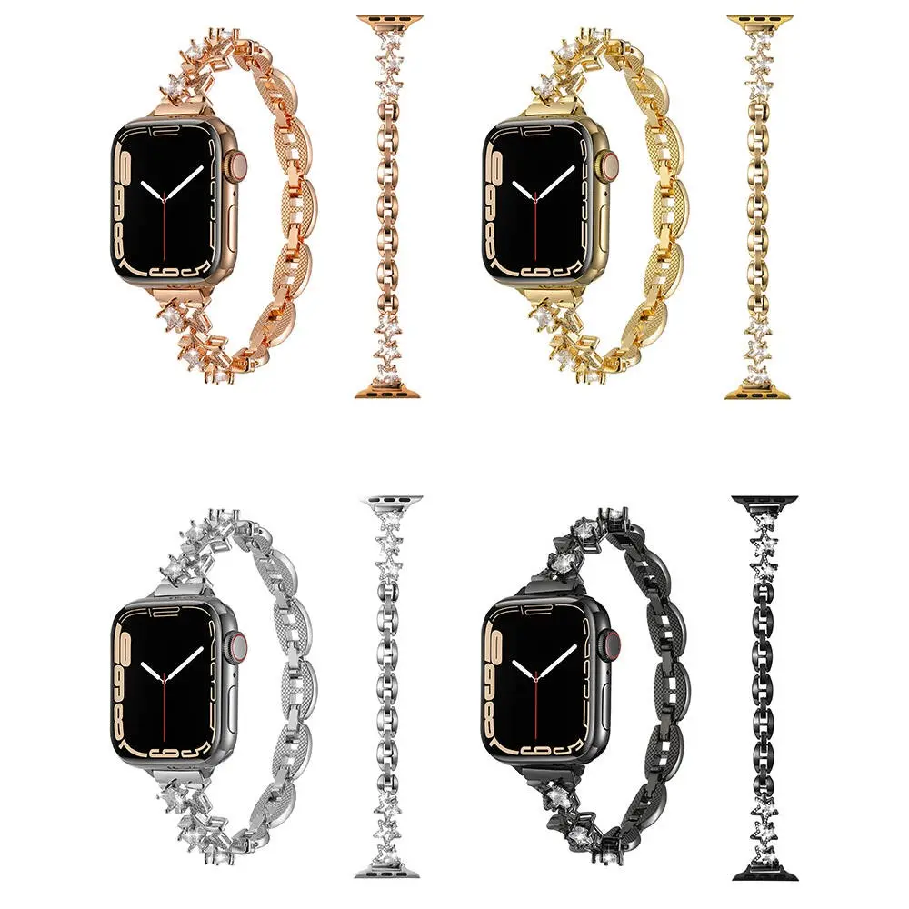 Apple Watch 40 mm Uyumlu Metal Saat Kordonu - Zore KRD-104