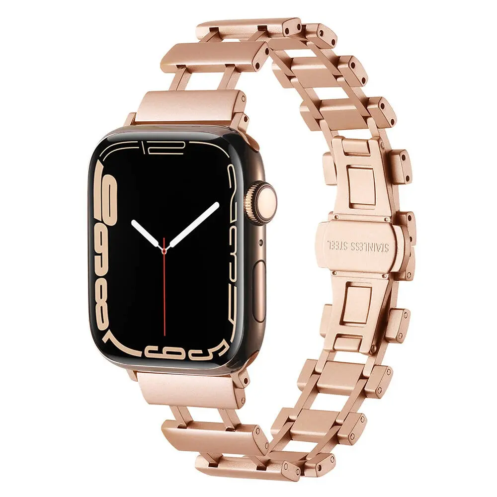 Apple Watch 40 mm Metal Saat Kordonu, Ayarlanabilir Klipsli - Zore KRD-96