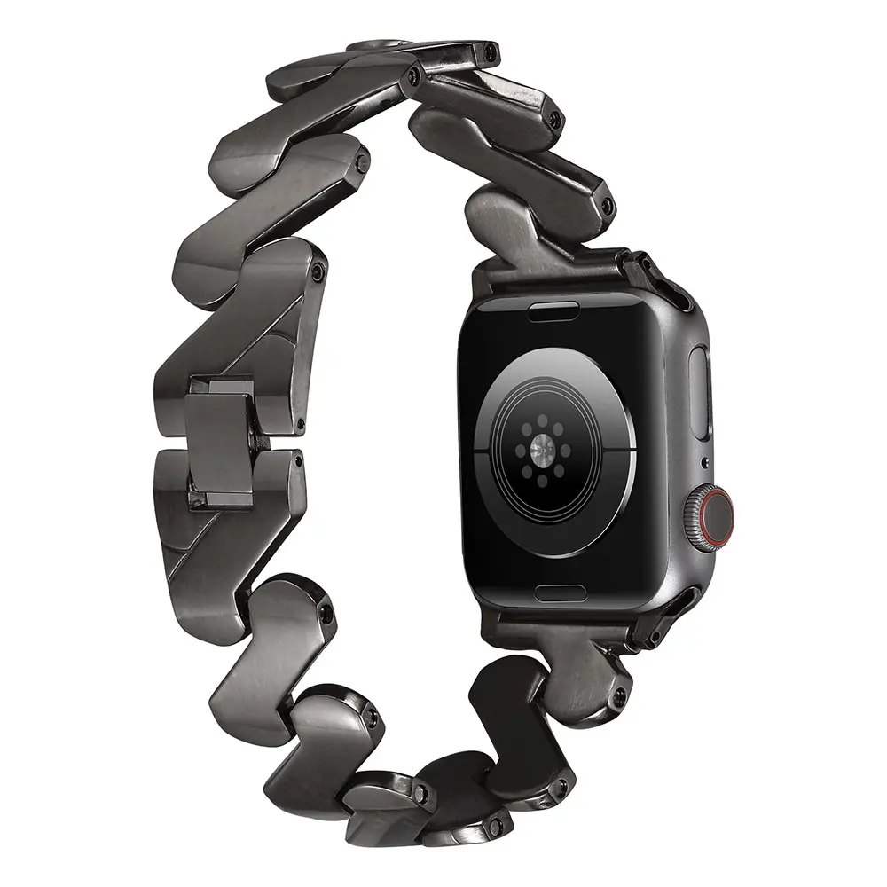 Apple Watch 42 mm Metal Kordon, Klipsli Kayış - Zore KRD-80