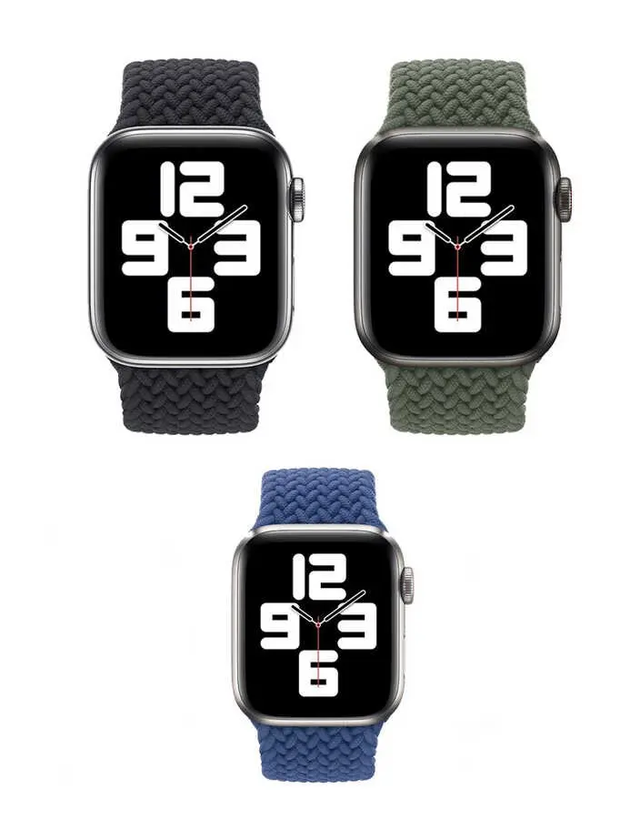 Apple Watch 42 mm Hasır Örgü Kordon - Zore KRD-32 Medium