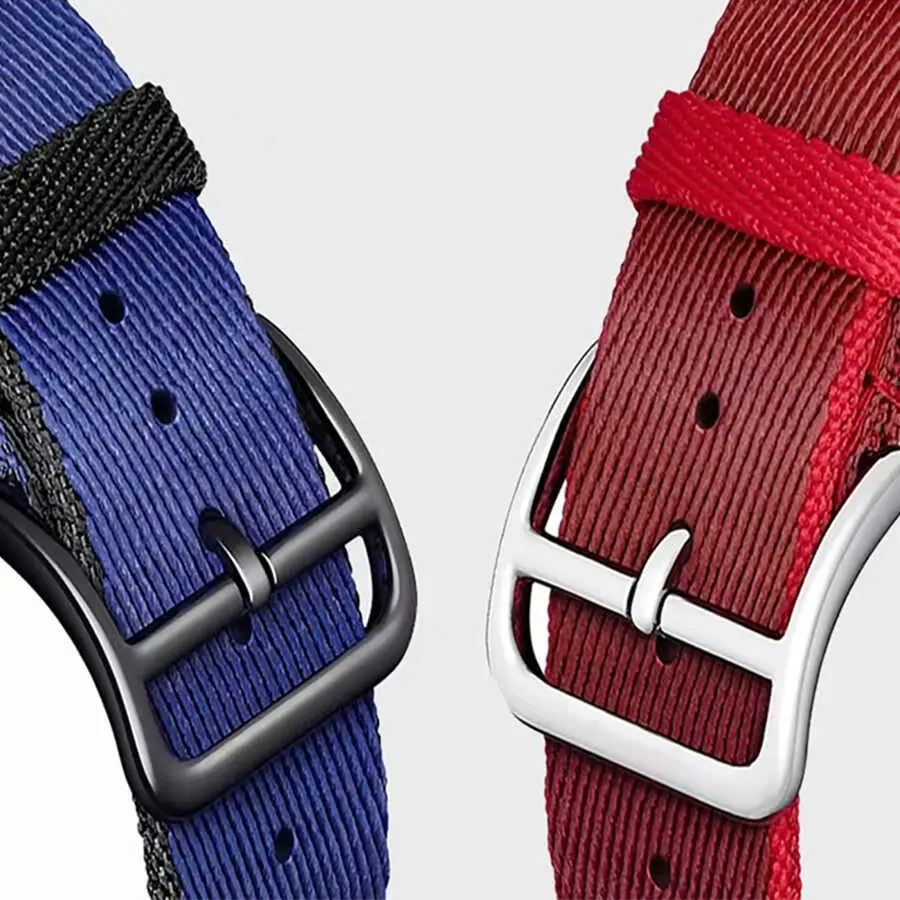 Apple Watch 42 mm Hasır Kordon, Metal Alaşım Tokalı - Zore KRD-51