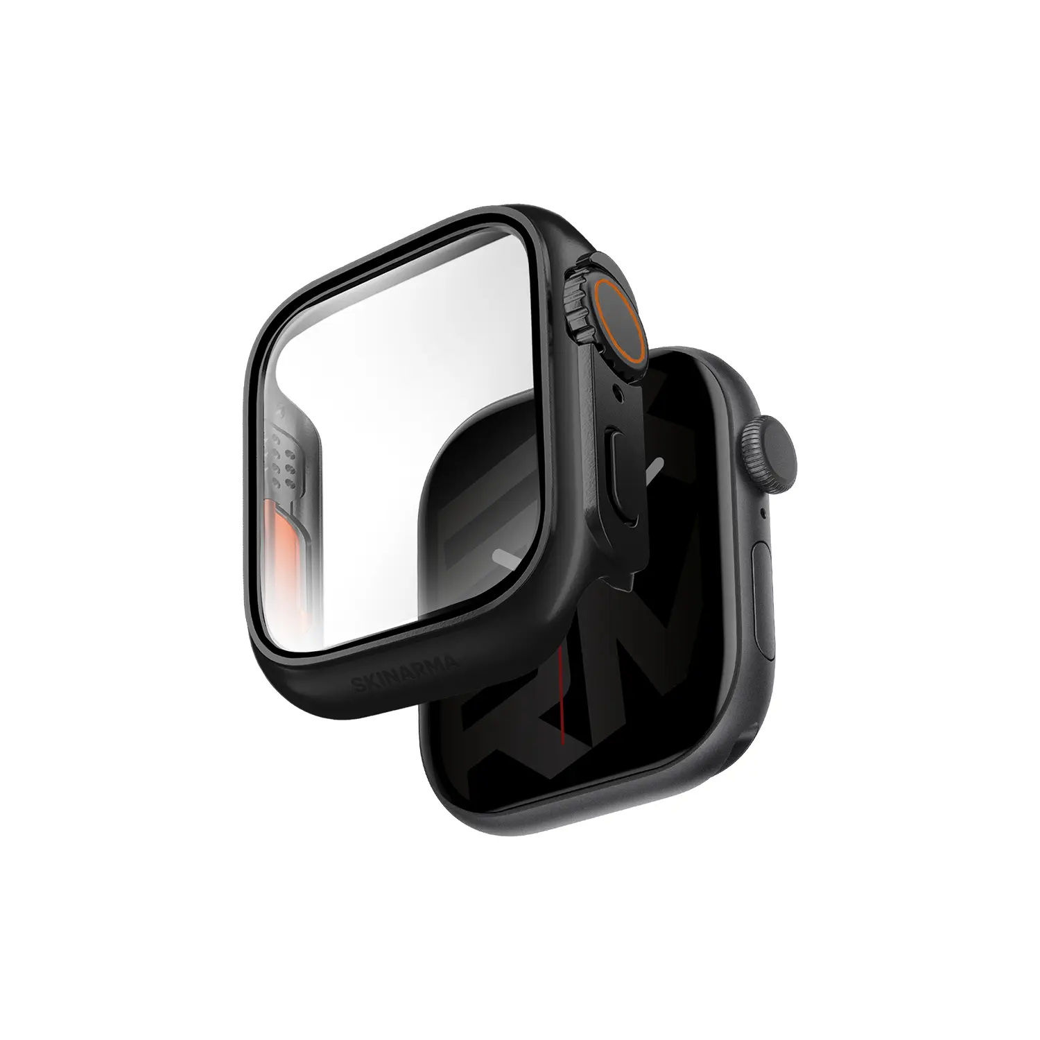 Apple Watch 42 mm Dijital Taç Korumalı Kasa ve Ekran Koruyucu - Skinarma Gado Pro