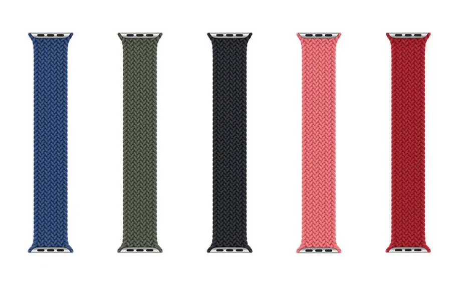 Apple Watch 42 mm Örgü Saat Kordonu - Wiwu Braided Solo Loop Large