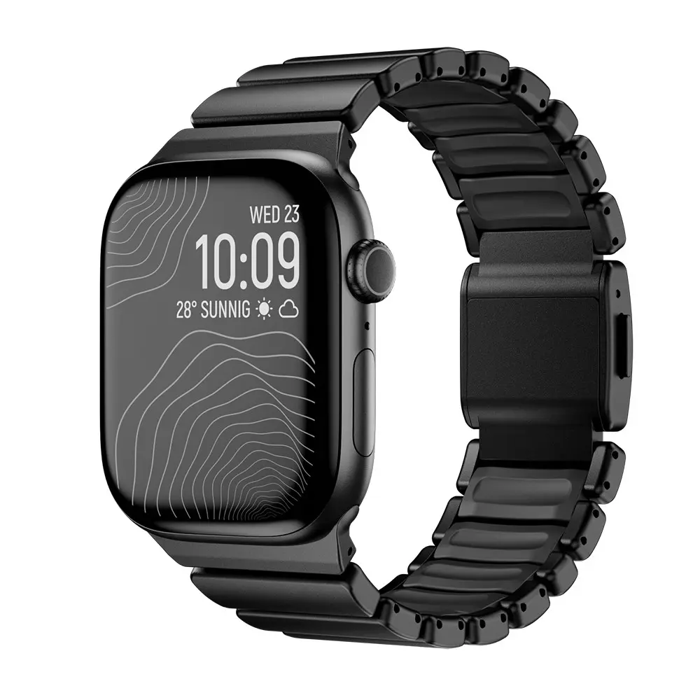 Apple Watch 42mm Metal Silikon Kordon - Zore KRD-149