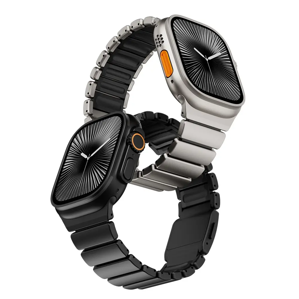 Apple Watch 42mm Metal Silikon Kordon - Zore KRD-149