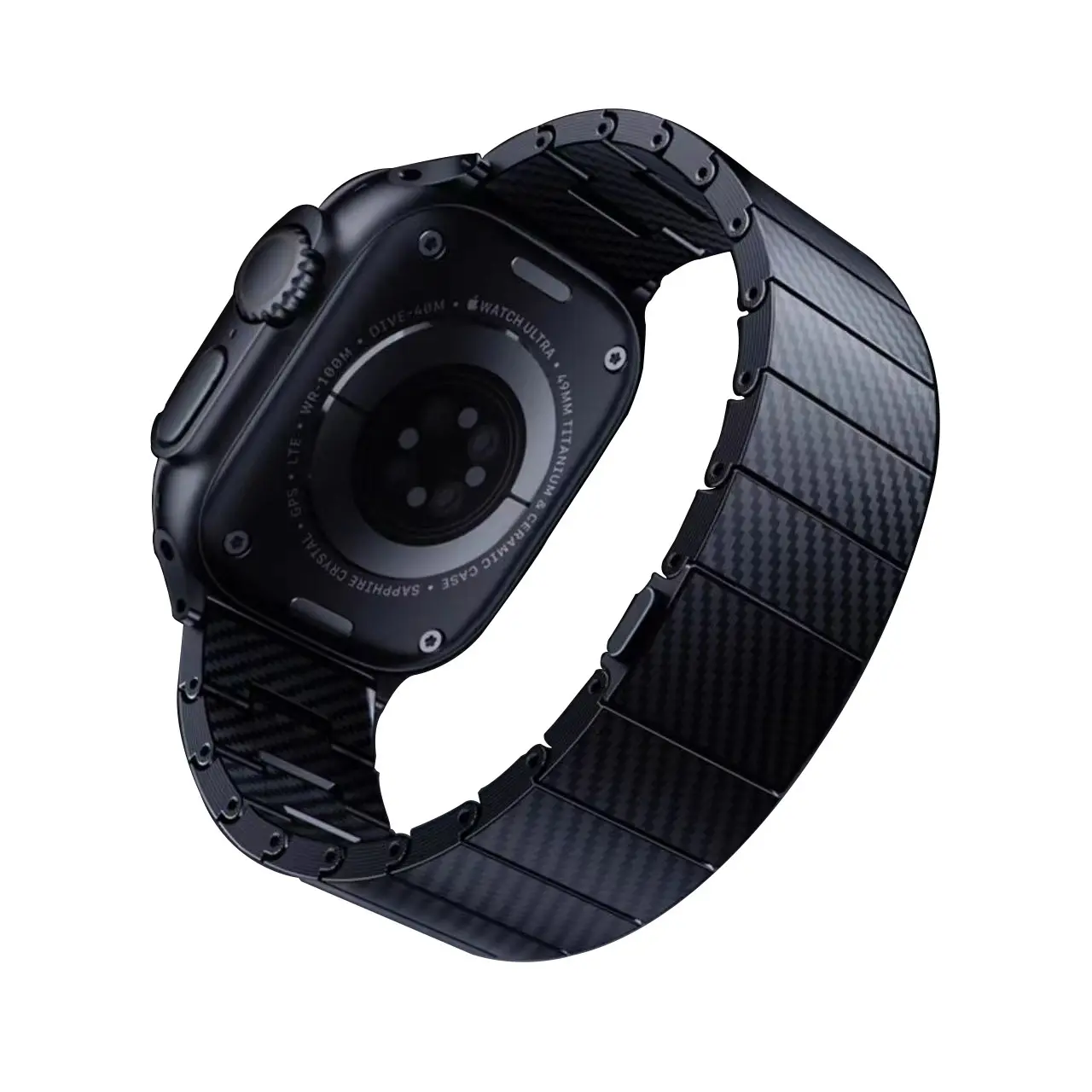 Apple Watch 42 mm 600D Karbon Fiber Kordon - Zore KRD-90