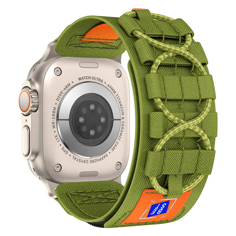 Apple Watch 42 mm Uyumlu Hasır Kordon - Zore KRD-99