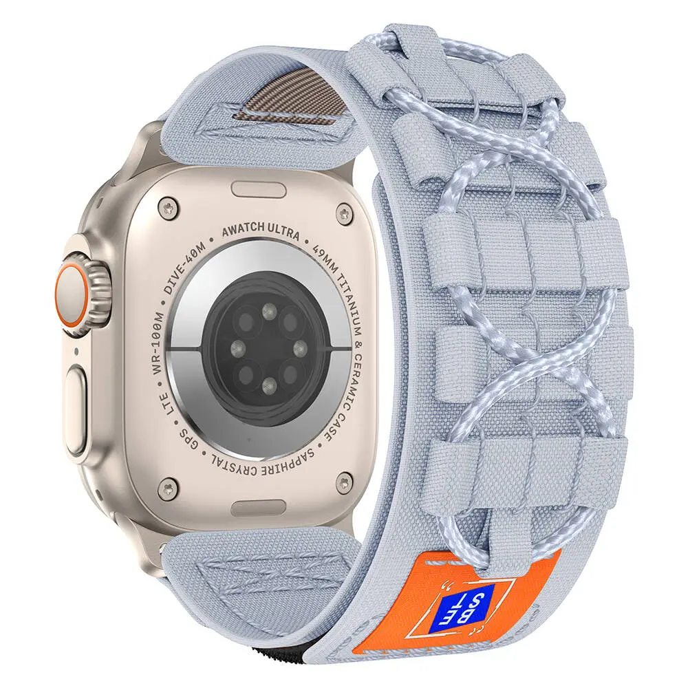 Apple Watch 42 mm Uyumlu Hasır Kordon - Zore KRD-99