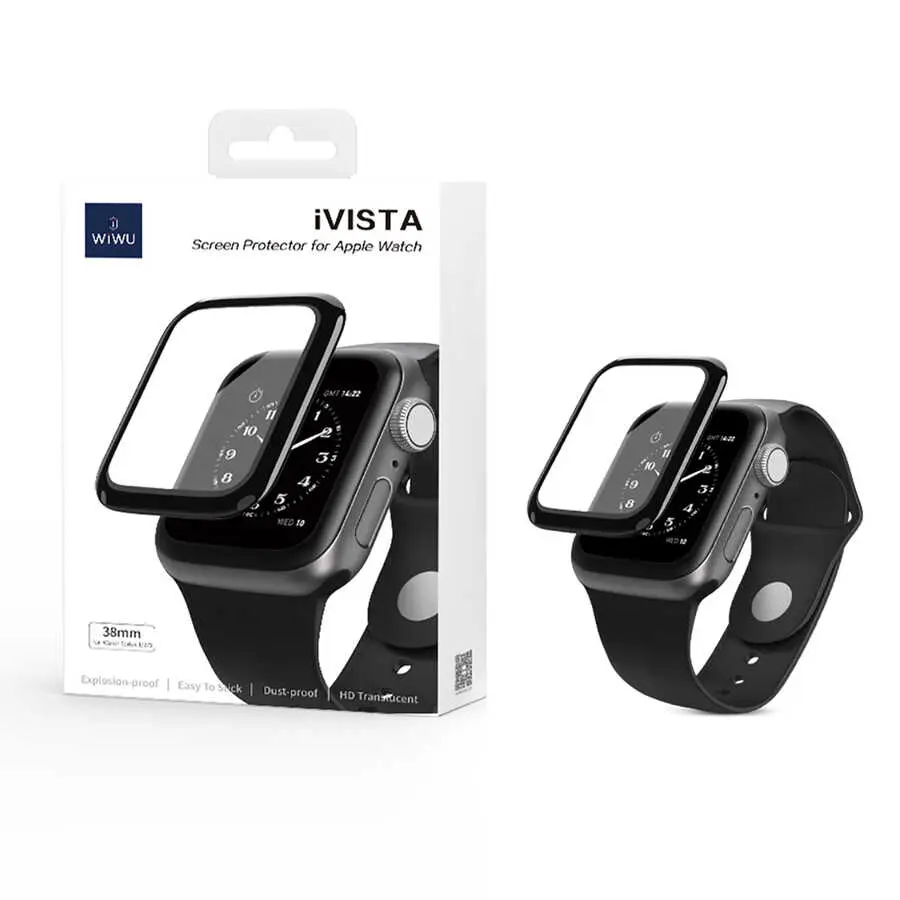Apple Watch 41 mm 6H Temperli Cam Ekran Koruyucu - Wiwu iVista