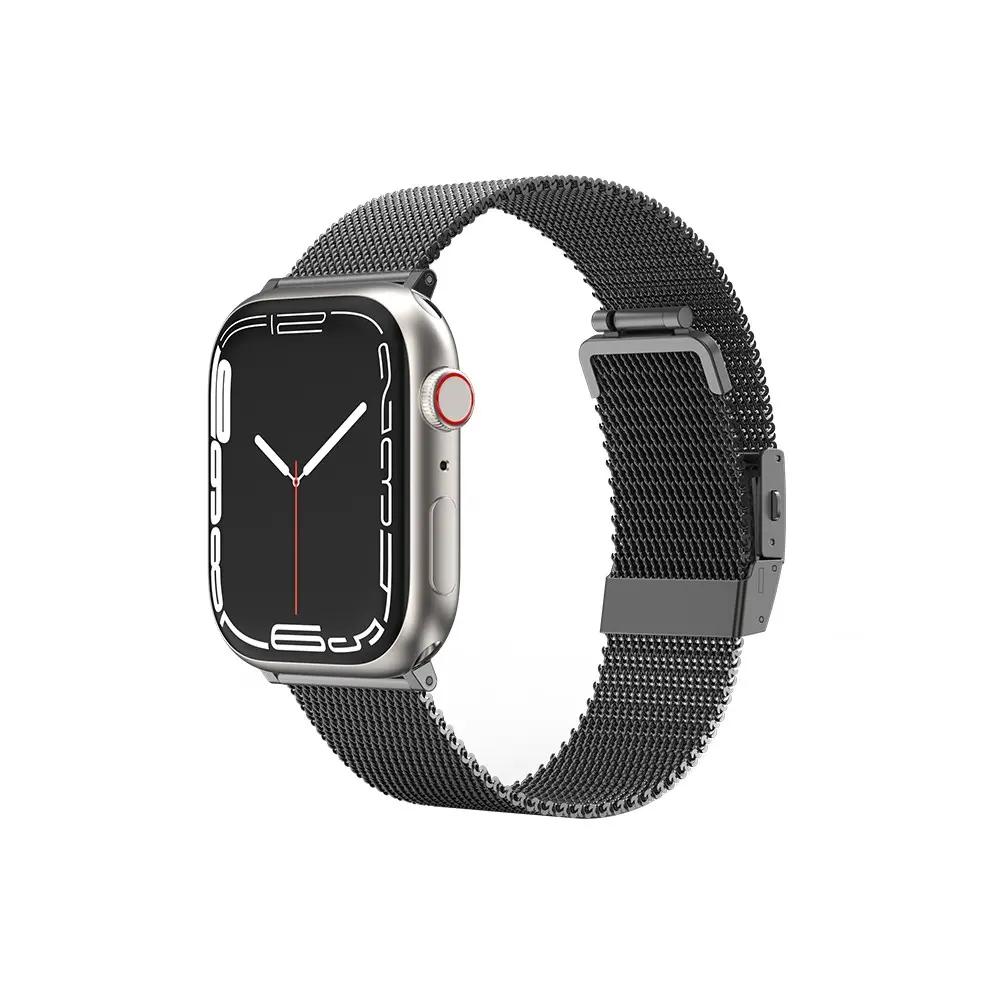 Apple Watch 41 mm Metal Hasır Kordon - Amazingthing Titan