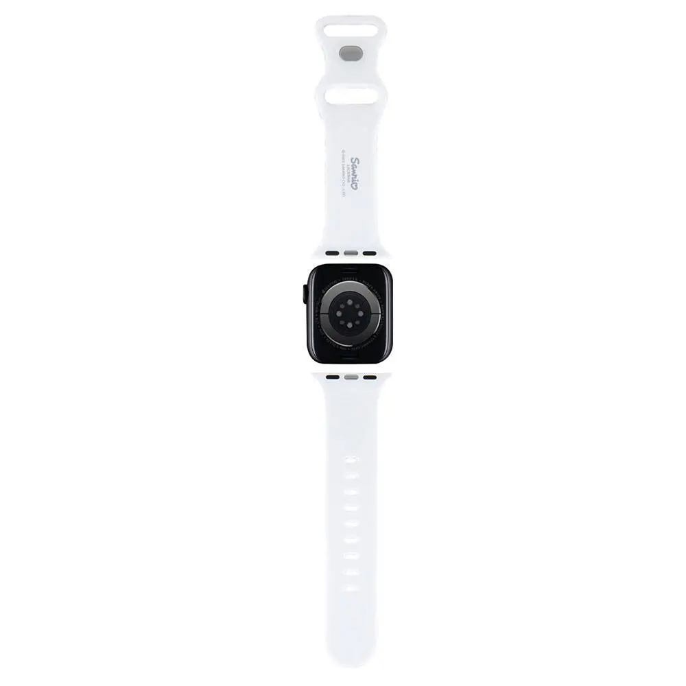 Apple Watch 41 mm Hello Kitty Lisanslı Silikon Kordon - Siyah