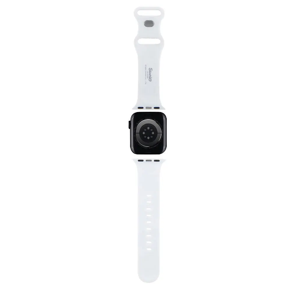 Apple Watch 7 41mm Hello Kitty Orjinal Lisanslı Etiket Graffiti Silikon Kordon