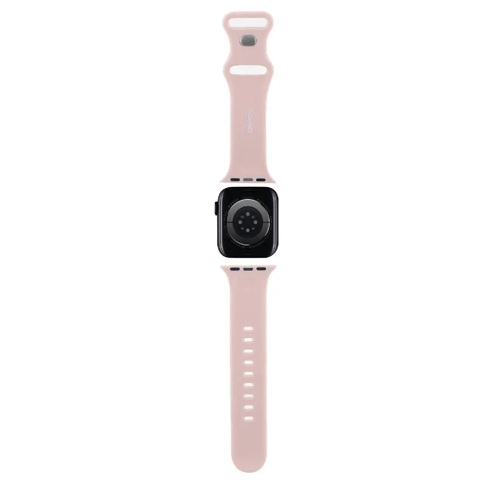 Apple Watch 7 41mm Hello Kitty Orjinal Lisanslı Etiket Graffiti Silikon Kordon