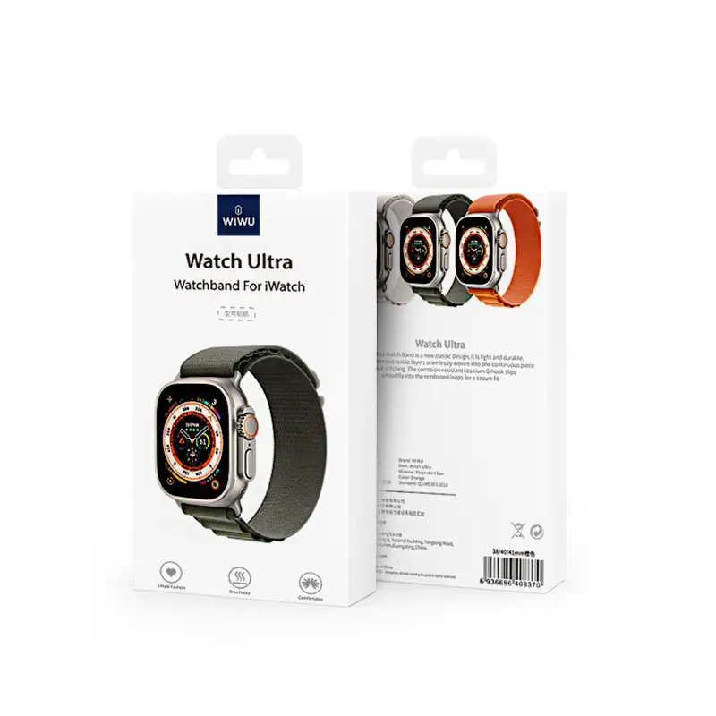 Apple Watch 41 mm Hasır Örgü Saat Kordonu - Wiwu WU-01