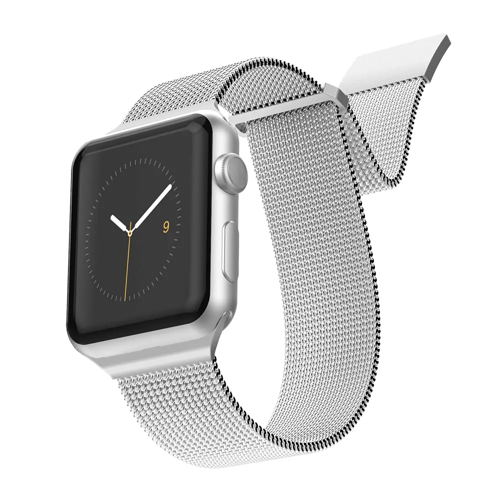 Apple Watch 41 mm Metal Hasır Kordon - Raptic Mesh Band