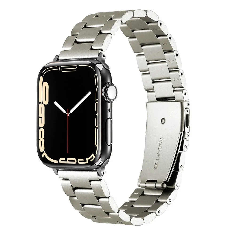 Apple Watch 45 mm Uyumlu Metal Saat Kordonu - Zore KRD-93
