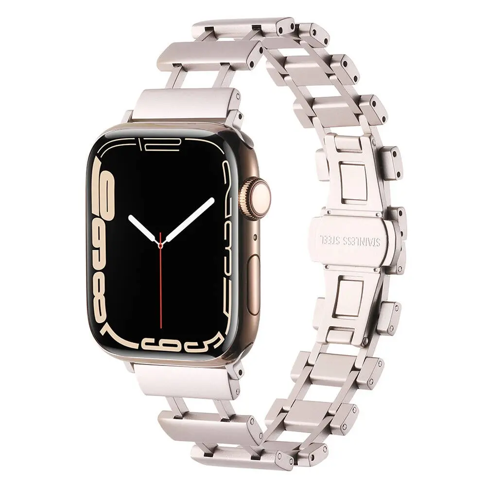 Apple Watch 45 mm Metal Kordon, Ayarlanabilir Klipsli - Zore KRD-96