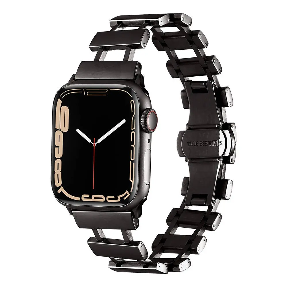 Apple Watch 45 mm Metal Kordon, Ayarlanabilir Klipsli - Zore KRD-96