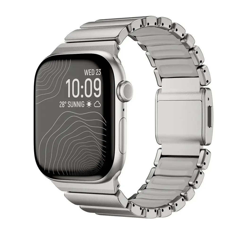 Apple Watch 45 mm Metal Silikon Kordon - Zore KRD-151