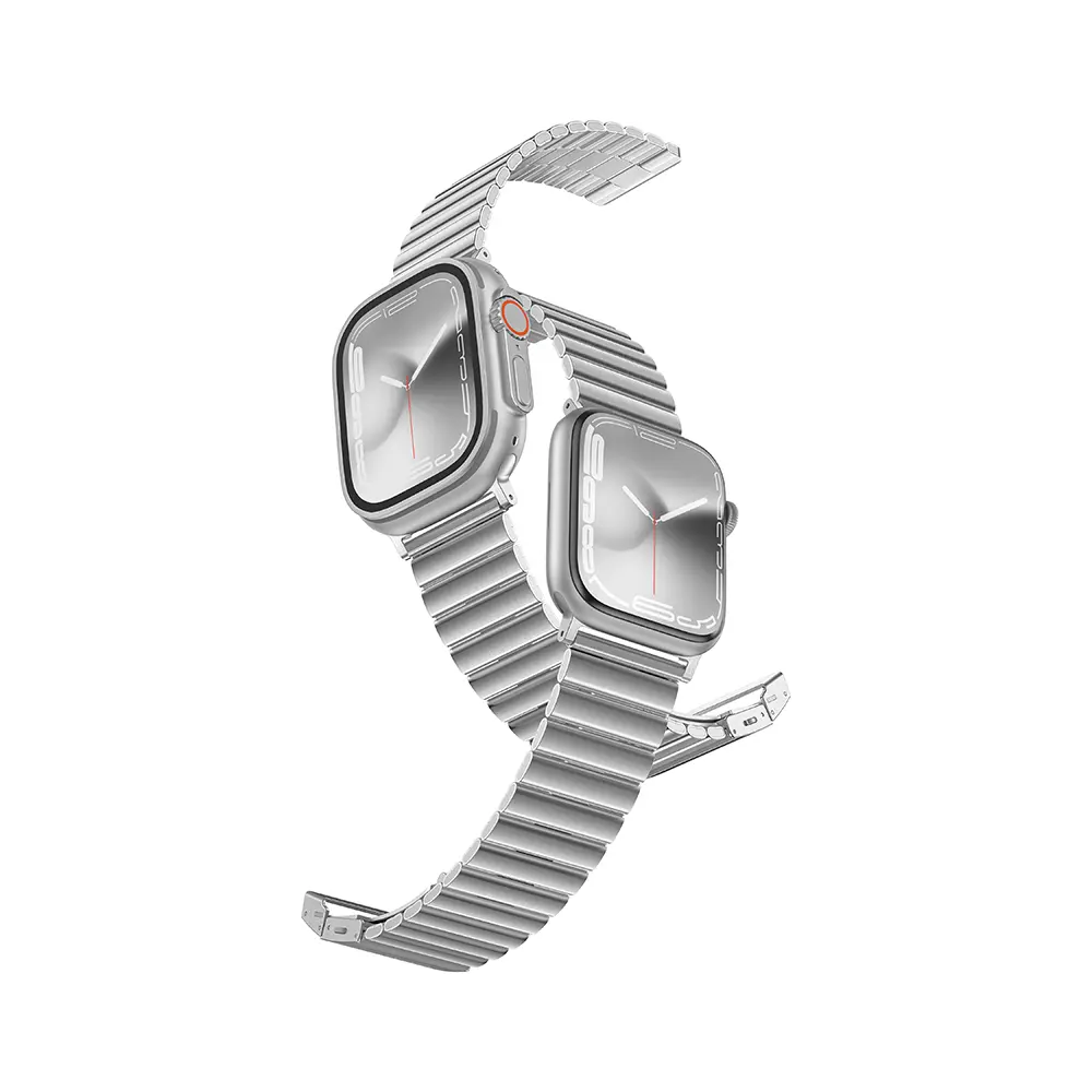 Apple Watch 45 mm 904L Paslanmaz Çelik Metal Kordon - Amazingthing Titan Steel