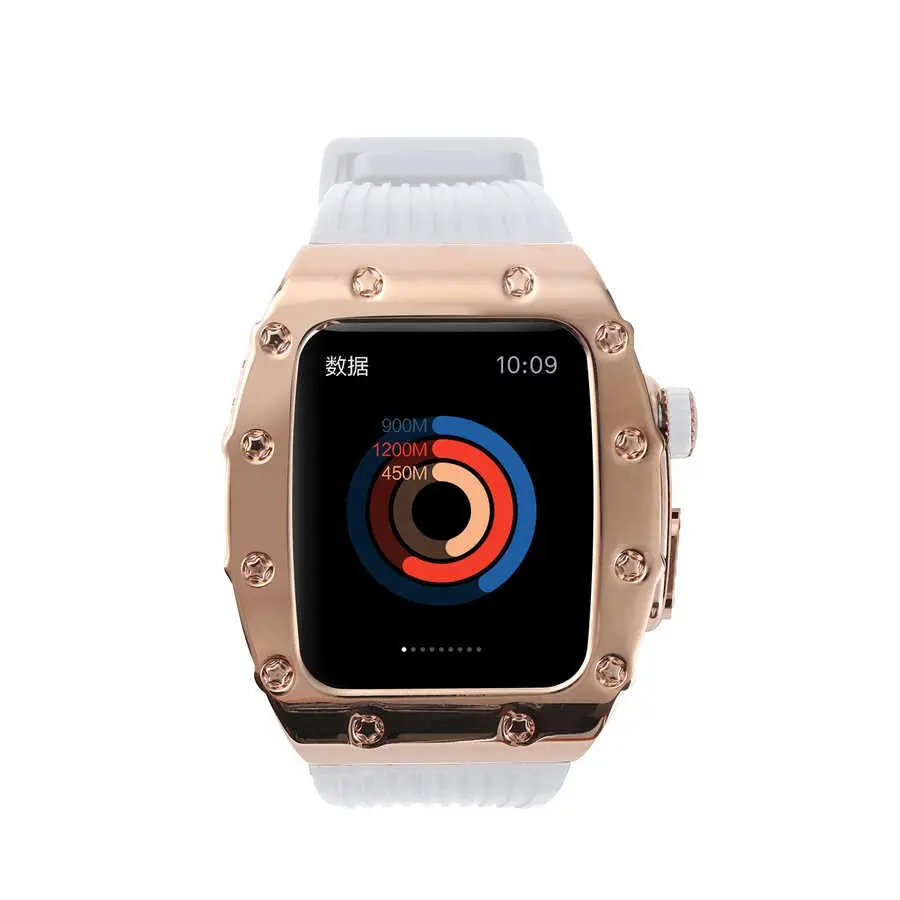 Apple Watch 45 mm Uyumlu Metal Kordon - Zore KRD-65