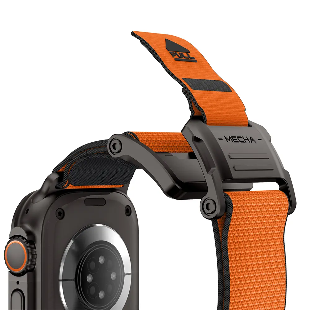 Apple Watch 7 45mm Mohseven iWatch Mecha Sport Hasır Kordon