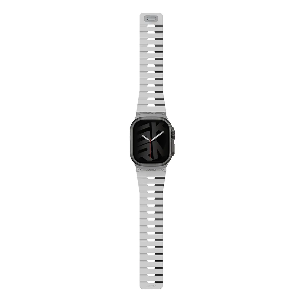 Apple Watch 45 mm Manyetik TPU Silikon Kordon - Skinarma Gemini