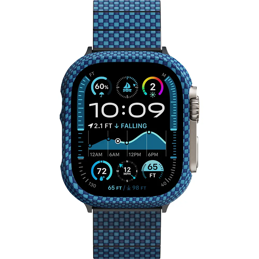 Apple Watch Ultra 49mm 600D Aramid Fiber Classic Serisi Kasa Koruyucu Pitaka Air Case